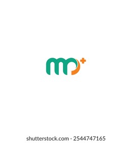 letter mp logo for medical professional company