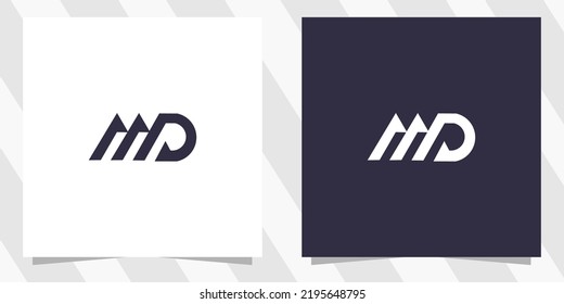 letter mp pm logo design template