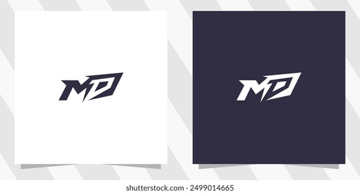 letter mp pm logo design vector