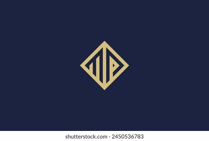 letter mp with square logo icon design vector design template inspiration
