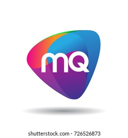 Letter Mq Logo Colorful Splash Background Stock Vector (Royalty Free ...