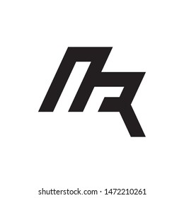 Letter MQ or MR logo design vector