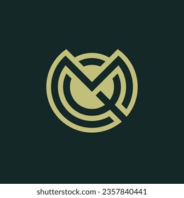 Letter MQ or QM logo