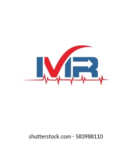 letter mr check initial company with R arrow logo design