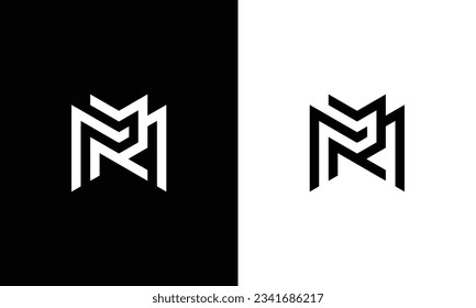 letter MR icon and logo design concept.