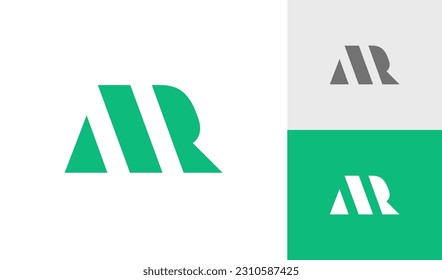 Letter MR initial monogram logo design