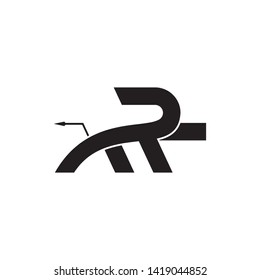 Letter MR Lion logo design vector