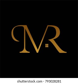 Letter MR Logo Design