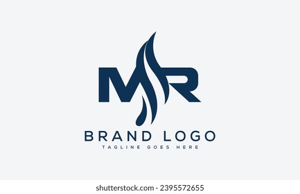 letter MR logo design vector template design for brand.