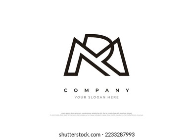 Letter MR Logo or RM Logo Design Vector Template