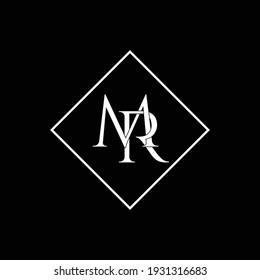 Letter MR luxury logo design vector