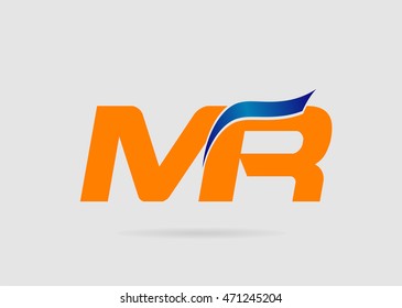 Letter MR, M And R Logo Vector
