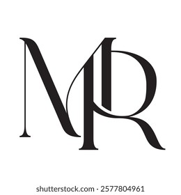 letter MR or RM vector logo design for luxury, fashion, jewelry, boutique, and startup