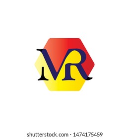 Letter MR simple logo design for business company