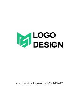 Letter MS Graphic Alphabet Symbol For Corporate Business Identity