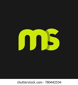 Letter Ms Logo Design Template Stock Vector (Royalty Free) 780442534 ...