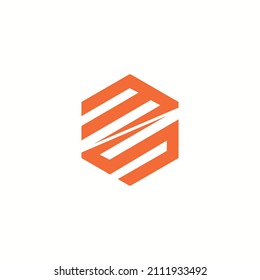 logotipo MS de letra, plantilla de vector M, ilustración S, negocio, aplicación, monograma, símbolo, icono, signo, profesional, minimalista, geométrico, 3D, poligonal