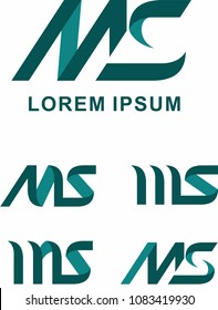 Letter MS Logo Template