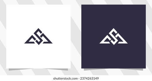 diseño del logotipo de ms sm de letras