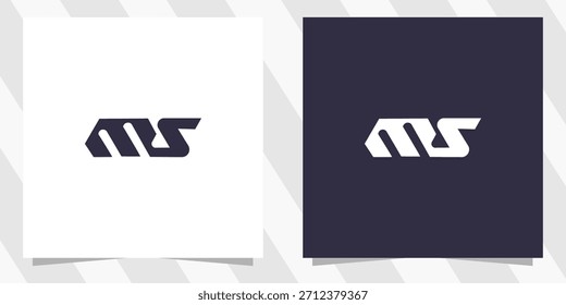 Letra MS SM Diseño de Logo
