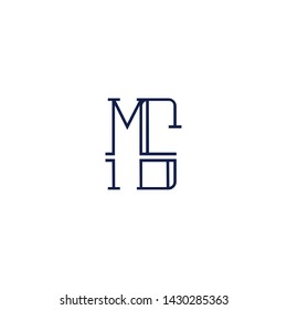 Letter MS SM M Clean and Minimal Initial Based Logo Design