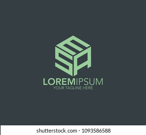 Logo de la carta MSA. ilustración inicial del logotipo