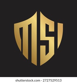 Letter MSI logo design. Creative logo design. Luxury logo design