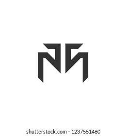 Letter MT line logo design. Creative minimalism logotype icon symbol.