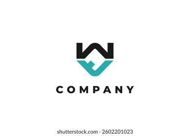 letter mt or tm abstract modern business logo