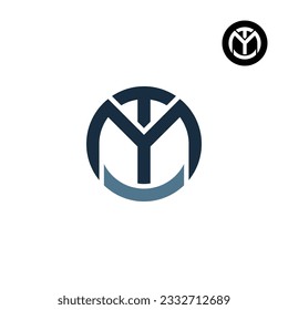 Letter MT TM Circle Bold logo design