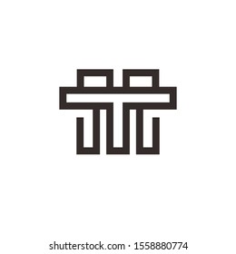 Letter MT or TM with Line Style logo/Icon Design, logo for Business/Finance, Vector illustrations