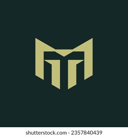 Letter MT or TM logo