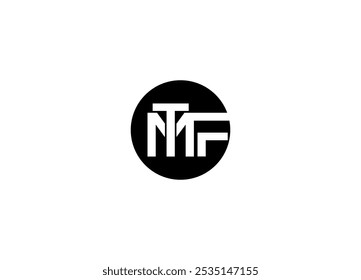 letter MTF logo design Initial vector Custom brand logo template