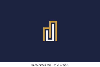 letter mu with building logo icon design vector design template inspiration