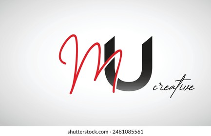 Letter MU Creative Clean Logo Design