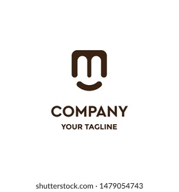 letter mu logo design for company, business, abstract, creative