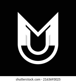Letter MU Monogram Business Logo Design