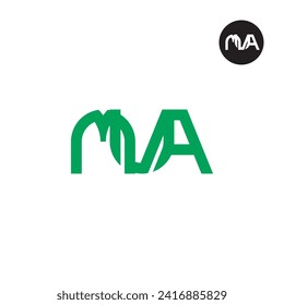 Logo-Design des Briefes MUA Monogram