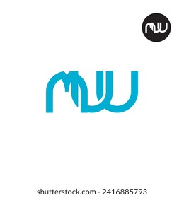 Letter MUU Monogram Logo Design