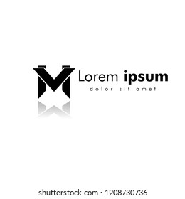 Letter M/V line logo design. creative minimal ,  Universal elegant vector sign design. Premium business logotype. Graphic alphabet symbol for corporate business identity