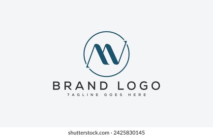 letter MV logo design vector template design for brand.