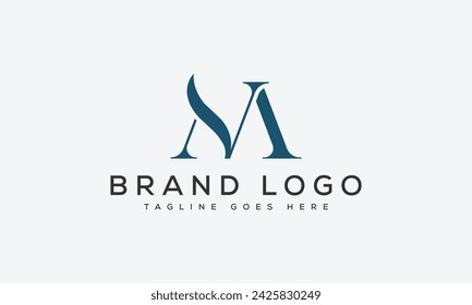 letter MV logo design vector template design for brand.