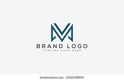 letter MV logo design vector template design for brand.
