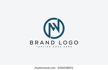 letter MV logo design vector template design for brand.