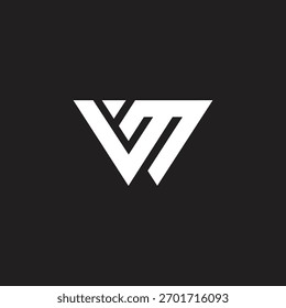 Carta MV logotipo design vetor moda modelo.