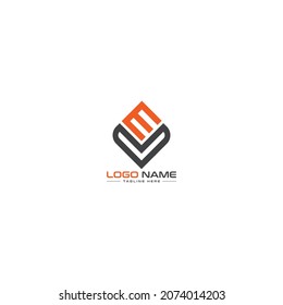 Letter MV Logo Design, VM-Brief Vector Vorlage. Moderne, minimalistische Monogram und kreative Alphabet Letters Ikone Illustration.
