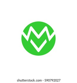 Letter MV Monogram Logo