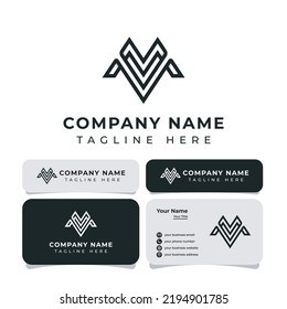 Letter MV Monogram Logo, suitable for any business.