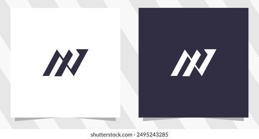 letter mv vm logo design vector