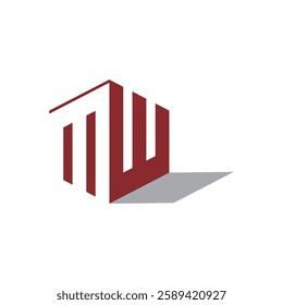 The Letter MW Industrial Logo showcases strength and innovation with a bold, modern design. Perfect for manufacturing, engineering, and construction brands seeking a powerful identity